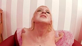 Why spank that blonde milf's big ass red before pounding her senseless?