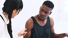 Huge black cock demolishes petite asian teen in hardcore pounding