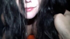 spanish college student submits to rough group cum pounding