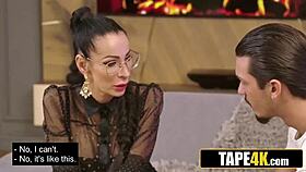 hey gorgeous tutor, tricked you into riding my cock with those big fake tits bouncing