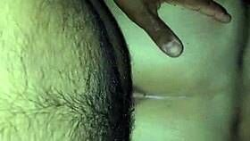 Brunette amateur bends over for massive interracial cock pounding