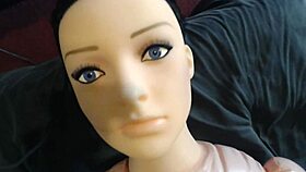 Trying out my new realistic sex doll named Marina for some fun