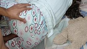 brunette teen bent over big cock doggystyle cumshot no condom