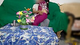 desi indian maid gets bent over fucked doggystyle in tight pussy