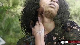 Does Curly Ebony Misty Stone Crave Thick Black Cock?