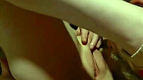 after passionate parting she spreads swollen pussy for intense licking fingering and missionary fucking