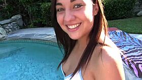 she's game for that naughty anal finger tease and cumshot finish