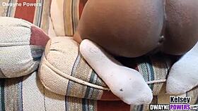 amateur petite black teen shows off perfect ass and pussy