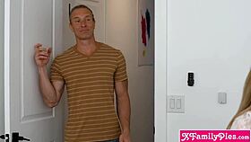 hey tiny teen wanna peek at this older guy's monster cock?