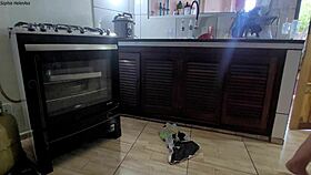 hired chubby latina maid sophie helenass strips naked for extra cash