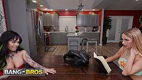 karen and khloe study but switch to scissoring pussy licking fun