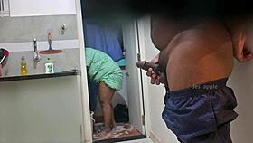 Hidden cam catches dick flashing to sexy maid Sushmitha 😏🍆