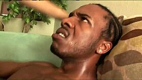 black teen 18+ chokes on massive bbc before huge facial cumshot