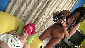 SMALL TITS tanned teen tricked into revenge pounding by BIG COCK