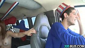 redhead delila darling rocks 4th of july public bang session