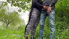 damn that bbw milf's wet cameltoe in leggings felt insane while i made her huge natural tits cum covered