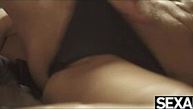 Two naked lesbians massage oil slick pussies licking nipples to orgasm