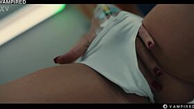 that 18 year old redhead vampire lures josephine jackson into wet lesbian scissoring and face sitting