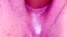 Naughtyhotkitten Drips Creamy Cum from Clit Dildo Play