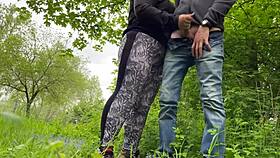 damn that bbw milf's wet cameltoe in leggings felt insane while i made her huge natural tits cum covered