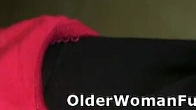 summer angel lee the british milf slowly pulls down her thong panties