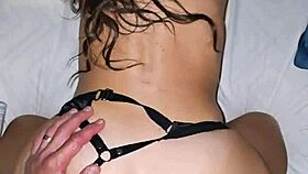 watch my milf wife bend over ass out for doggy anal fingering and missionary cum