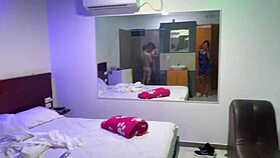 Two Hot Amateurs Ring in New Year Fucking Perverted Neighbor Hard