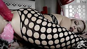 knot dildo wrecked my ass in double anal cosplay creampie mess... oh god