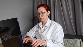 i totally nailed that bold teacher and blasted cum on her sexy glasses