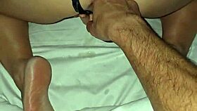 watch my milf wife bend over ass out for doggy anal fingering and missionary cum