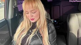imagine a cute blonde stranger sucking you off in the car!