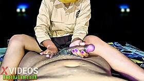 indonesian amateur girlfriend eagerly learns cock handjob and massage skills