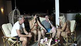 bruna carlos and matheus caetano in bora cast compilation with elo cardone victor mustang part 2