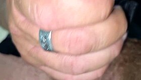 Listen to my endless handjob on that hard cock with intense moans and huge cumshot