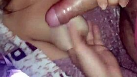 she wakes me up sucking my throbbing cock eagerly