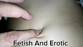 oh fuck, feel my fingers dive deep into her soft belly navel during this fetish massage tease! 😈👅