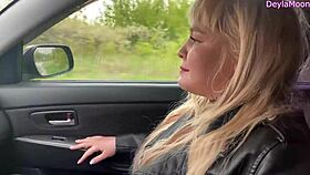 imagine a cute blonde stranger sucking you off in the car!