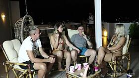 bruna carlos and matheus caetano in bora cast compilation with elo cardone victor mustang part 2