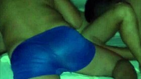 Big Tits Latina Slut Sucks and Fucks Two Cocks On Camera