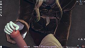 blonde in white lingerie gets whipped then fucked hard honey select game