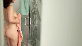 violet starr ridin this huge dick nonstop til she milks it in her mouth shower fun 🚿💦