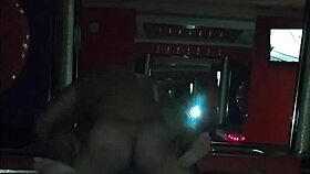 Big Tits Latina Slut Sucks and Fucks Two Cocks On Camera