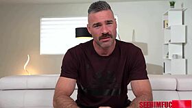 dilf charles dera, natalie brooks oils your hairy chest for ride