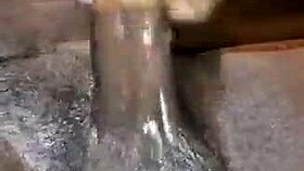 Tattooed babe screams in orgasm stroking massive black cock to cumshot explosion