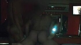 Big Tits Latina Slut Sucks and Fucks Two Cocks On Camera