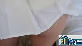 amateur skinny blonde surprises me with juicy cock ride 😍