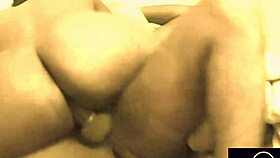 horny latina babe rides cowgirl on massive cock in homemade closeup fuck