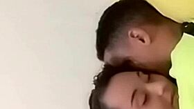 Intimate Bedroom Encounter Between Passionate Couple