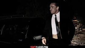 Prom night babe whitney wright dives into outdoor gangbang