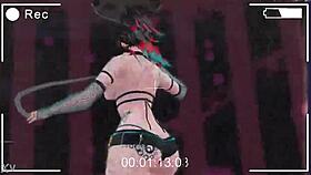 vrchat user spins through pole dancing highlights.